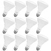 Luxrite BR30 LED Light Bulbs 8.5W (65W Equivalent) 650LM 4000K Cool White Dimmable E26 Base 12-Pack LR31873-12PK